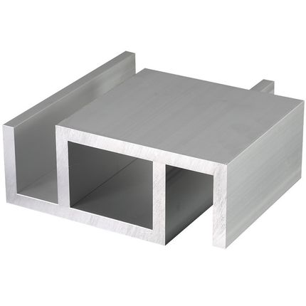 槽铝160*75*12U型槽铝凹型加厚铝型材槽铝内径136mm工业大槽铝