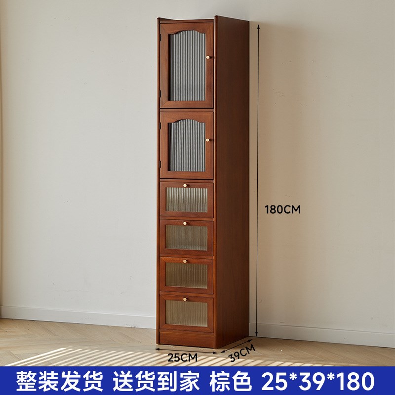 25cm实木夹缝收纳柜客厅靠墙窄柜宽20公分沙发边柜厨房缝隙柜高柜