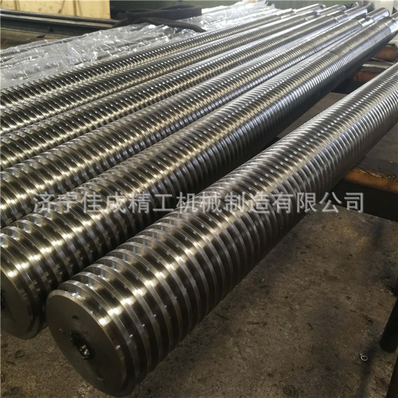 大型机床丝杆梯形方牙螺纹大导程大螺距传动升降丝杠Tr80T90T100