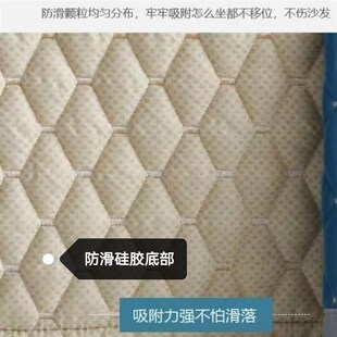 荷兰绒珠光不倒绒沙发布夹棉加厚防滑绗缝沙发垫面料半成品布面料