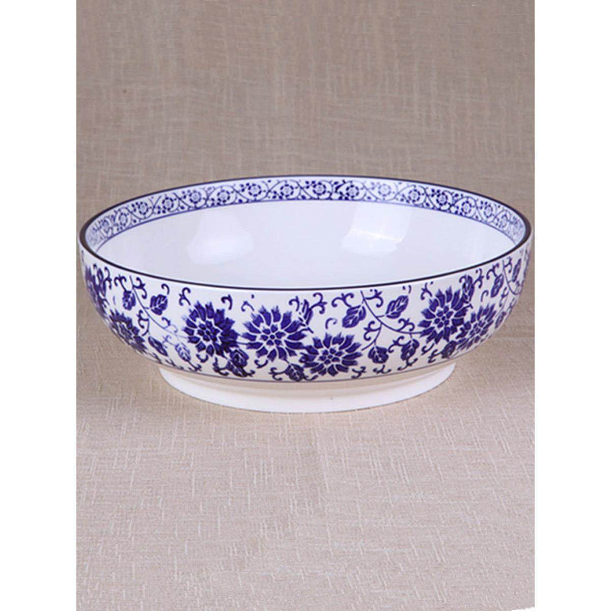 酒店餐具青花瓷大号汤碗陶瓷大碗酸菜鱼水煮鱼盆汤碗菜碗饭店面碗