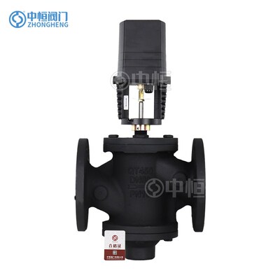 ZYLED动态平衡电动调节阀AC24V模拟量EDV 铸钢电动二通平衡阀DN65