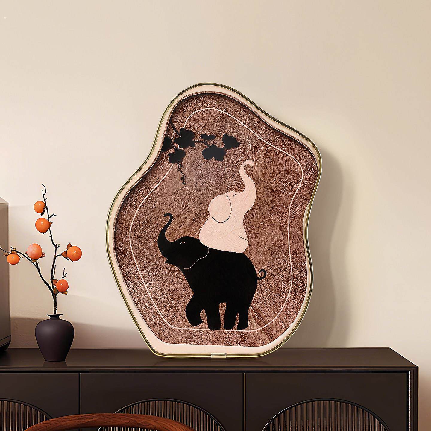 中古风电视柜卓面摆件创意装饰画法式客厅卧室挂画复古玄关柜摆画