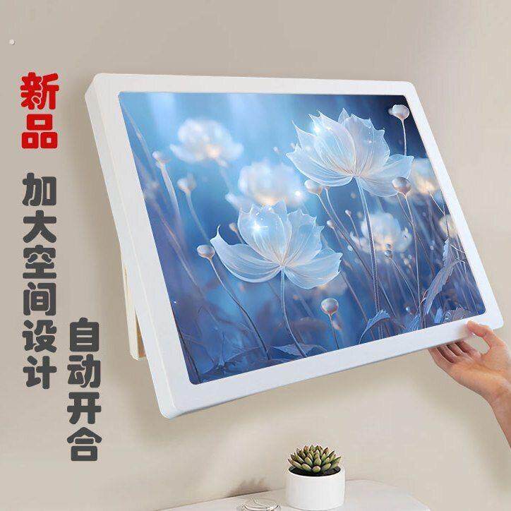 浴室壁画收纳箱洗澡放衣服神器免打孔折叠挂墙式化妆室防水置物架
