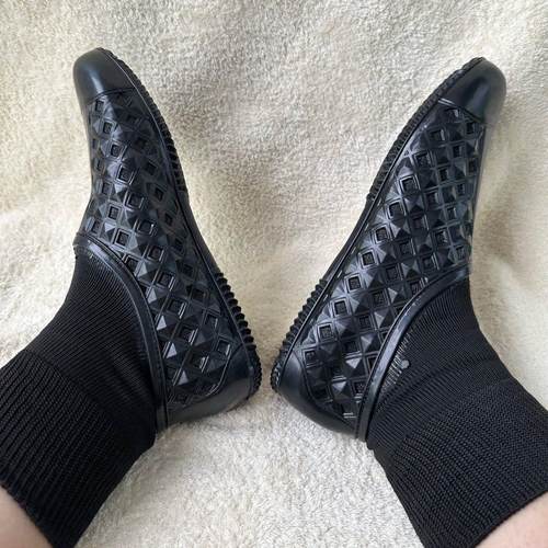 水田加密种稻泥鞋紧口防护橡胶农田沙滩透气浅滩防虫短袜、短鞋