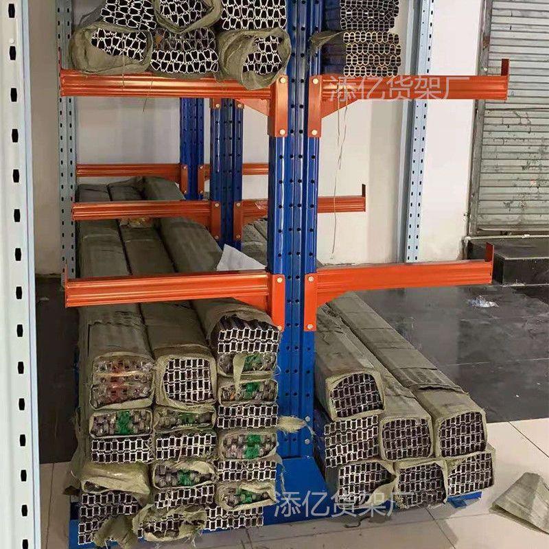 单面悬臂货架重型双面悬臂式仓库铝材型材钢管组装仓储水管材料架