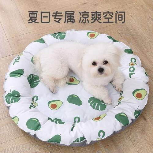 冰垫宠物夏季圆形冰窝狗狗凉席垫方形猫咪睡觉降温解暑垫子冰丝席