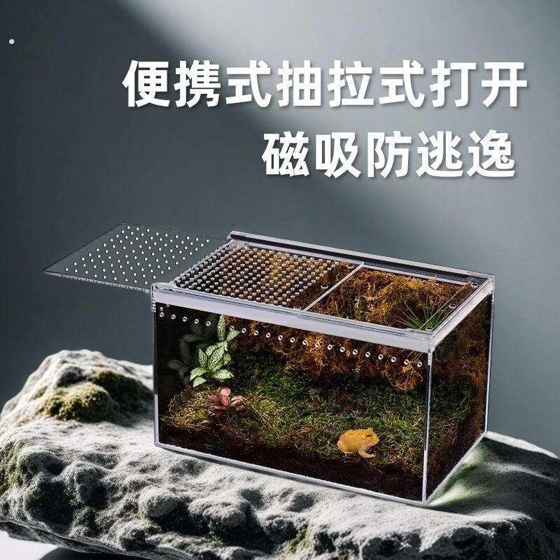 高清压克力 爬宠饲养箱 宠物蜗牛守宫蜥蜴角蛙蛇蜘蛛生态螳螂饲养