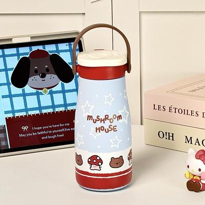 2025新款保温杯女高颜值手提便携大容量陶瓷内胆咖啡水杯吸管杯子