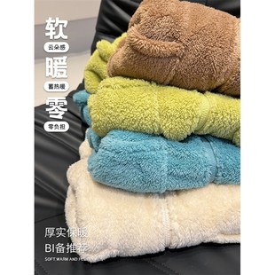 男童睡衣宝宝套装 儿童珊瑚绒家居服2023亲子冬装 加厚中大童两件套