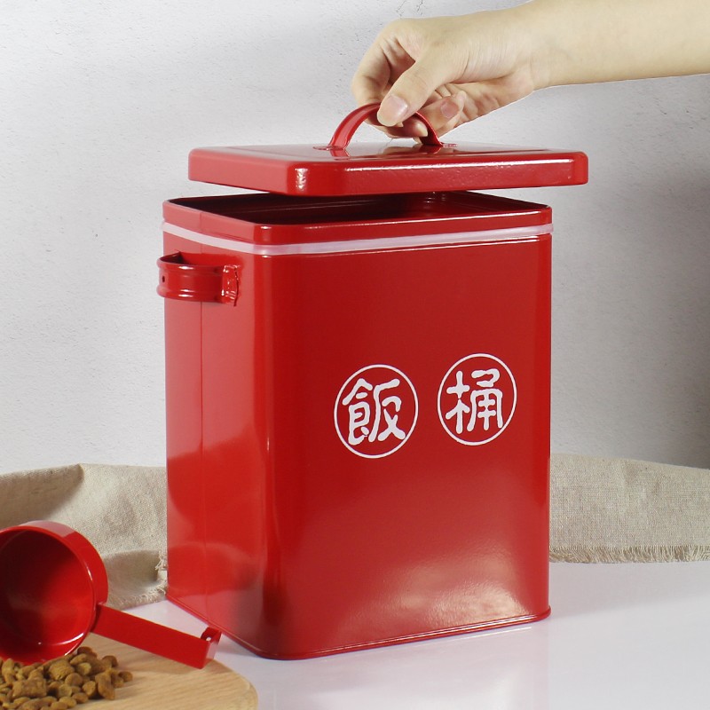 潮流宠物储粮桶狗粮桶防潮密封猫粮桶大容量收纳储存箱食品收纳盒