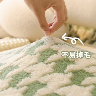 舒棉绒奶油风沙发盖布2024新款 盖毯沙发巾全包套罩子 沙发垫四季 款