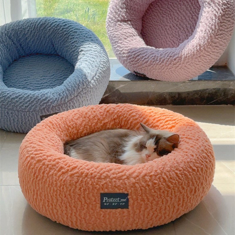 全可拆洗猫窝圆形冬天保暖深度睡眠中小型犬狗窝狗床猫咪宠物窝