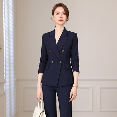 西装套装女职业面试正装春季高端气质时尚西服外套酒店经理工作服