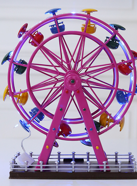 北欧轻奢摆件家居客厅卧室装饰品铁艺摩天轮玄关创意个性摆设送礼