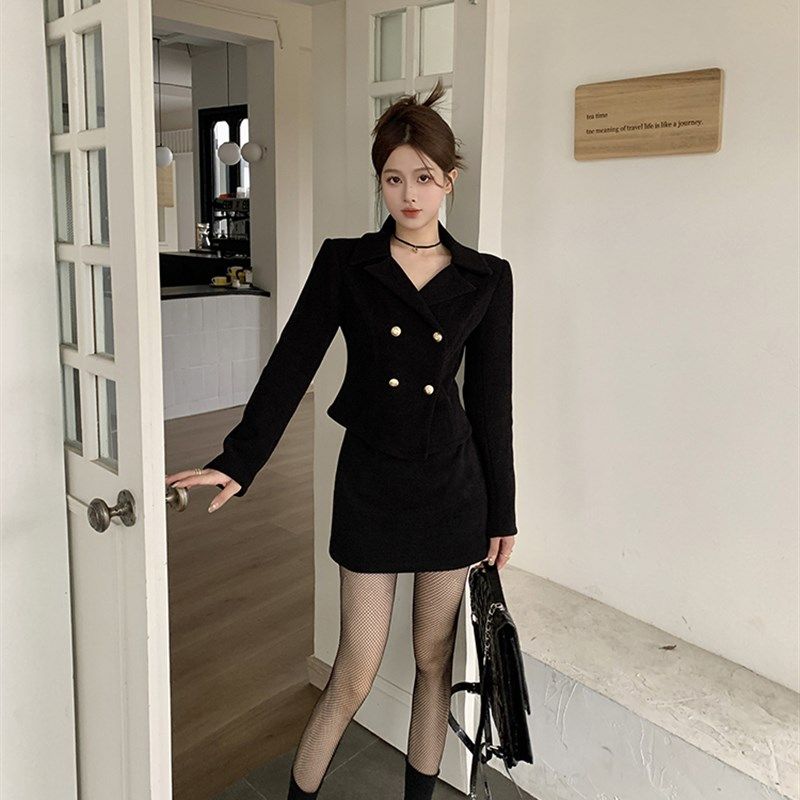 巨鹿爱的迫降微胖mm灯芯绒金扣西装鱼尾半裙加绒套装工作室,女装/女士精品,时尚套装,淘宝优惠券,粉丝福利购,淘宝优惠卷