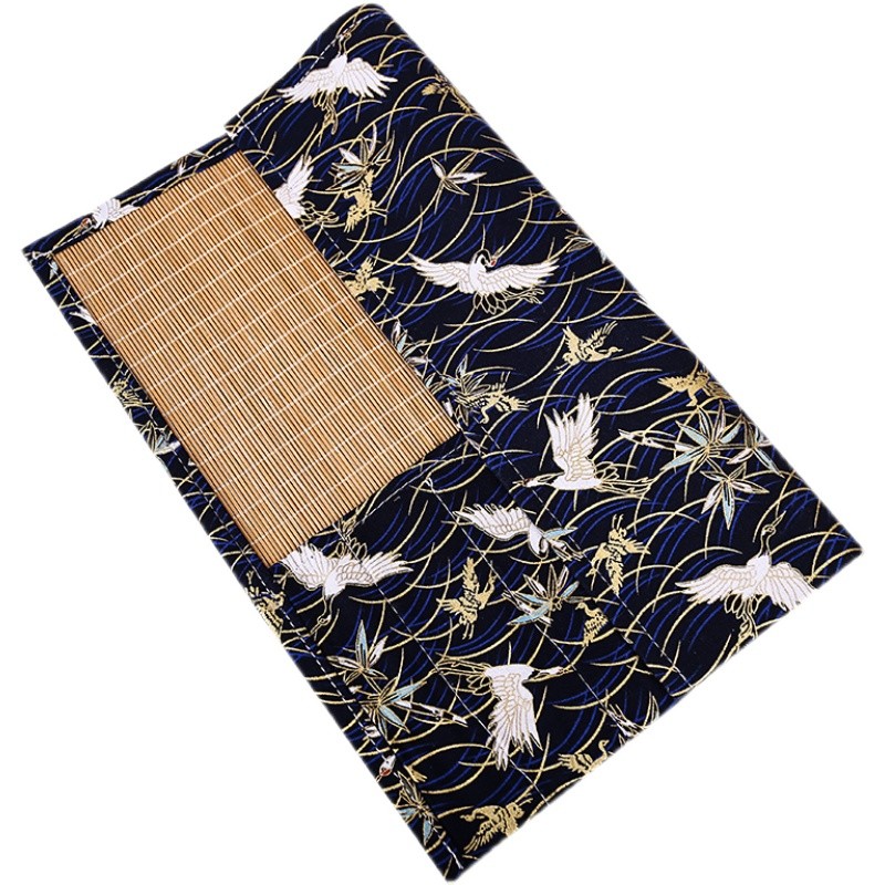 笔帘毛笔中国风笔袋大容量便携古风画笔收纳竹制布艺笔帘卷笔袋女