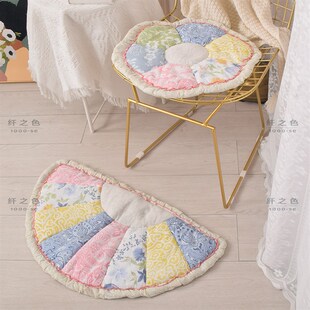 韩式田园风花朵坐垫餐厅椅子垫创意造型可爱木凳座垫屁股垫可水洗