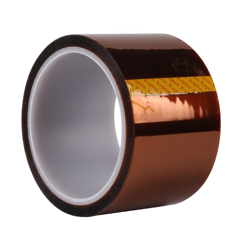 0.08厚金手指高温胶带kapton 茶色高温胶带10MM-50MM电池绝缘胶带