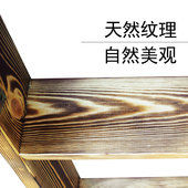 家用实木碳化防腐室外登高梯子上下铺梯子扶手单卖简易移动小爬梯