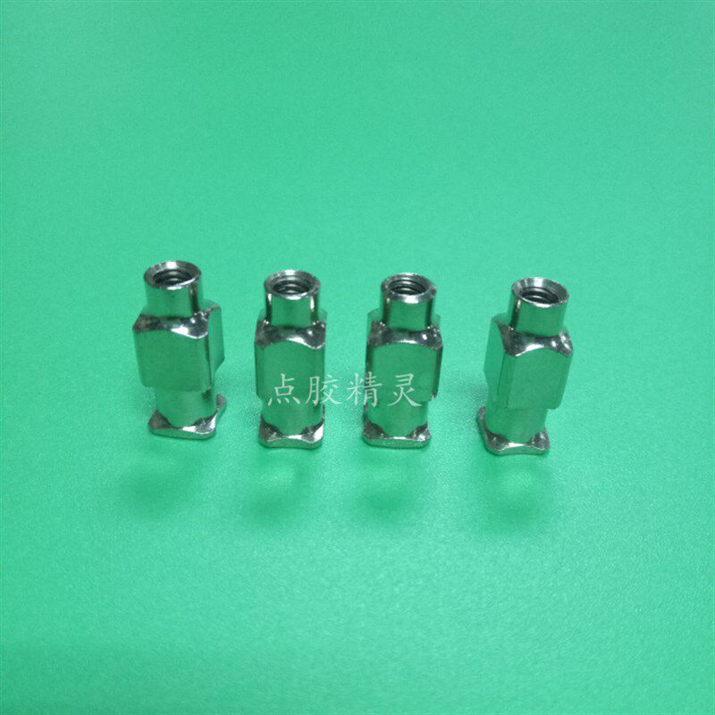 金属精密型头锥形针头一体式不锈钢胶头胶咀锡膏红胶针嘴卡接胶头