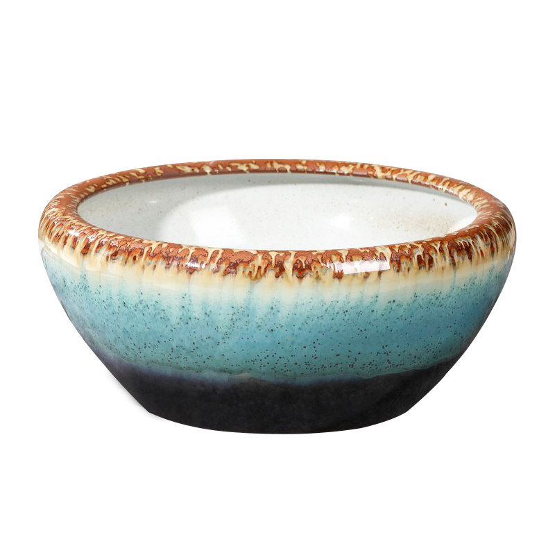 景德镇陶瓷鱼缸大号碗睡莲缸室外庭院荷花缸别墅瓷器装饰摆件水缸