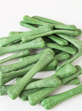 多格漫绿色韧性爽牙骨140g泰迪比熊小型狗狗洁齿健骨磨牙棒22根装