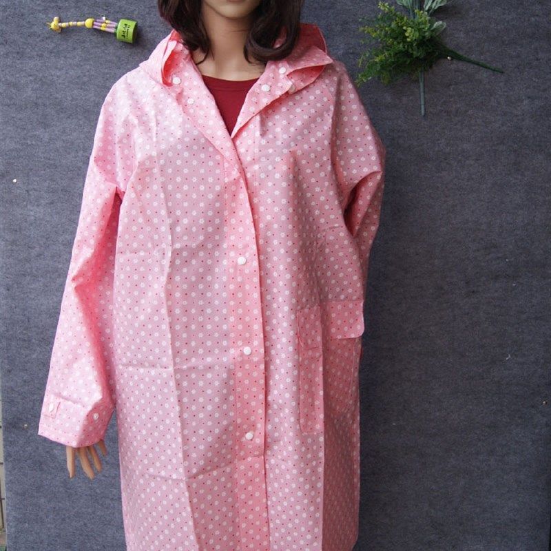 包邮日韩 时尚成人EVA雨衣 透明风衣 电动车雨衣亲子雨衣 加厚