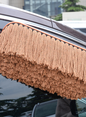 棉线汽车扫灰掸子擦车拖把洗车刷子除尘掸刷车单子蜡刷蜡拖油弹子