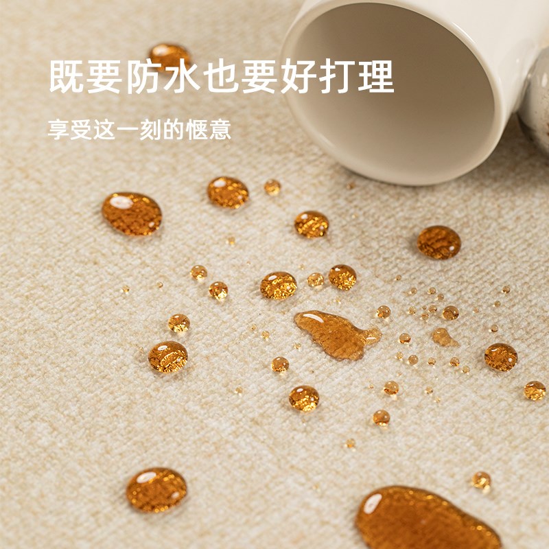 地毯客厅防水免洗可擦沙发茶几卧室床边地垫诧寂风大面积全铺地垫