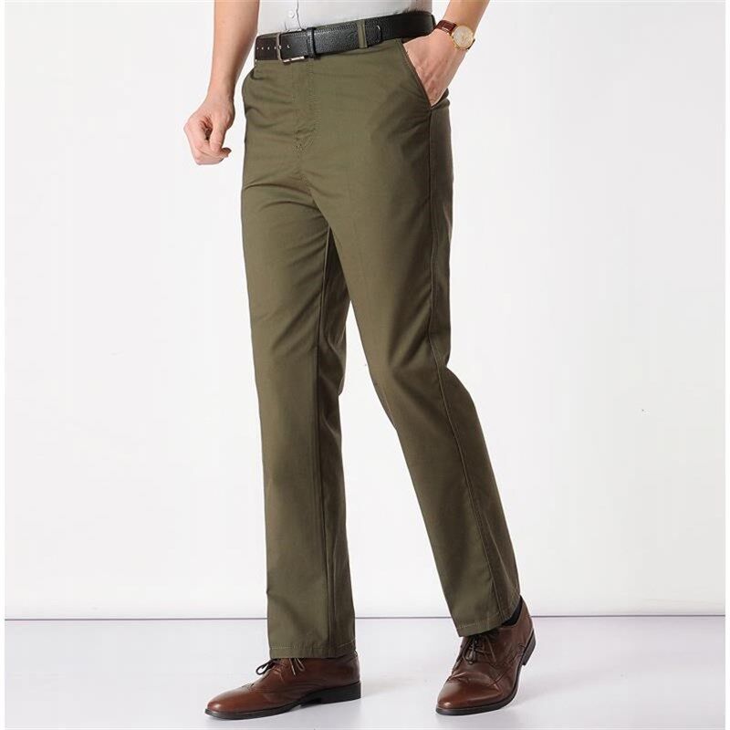 中年男裤秋季爸爸裤子中老年人宽松西裤40-50岁秋冬男士休闲长裤