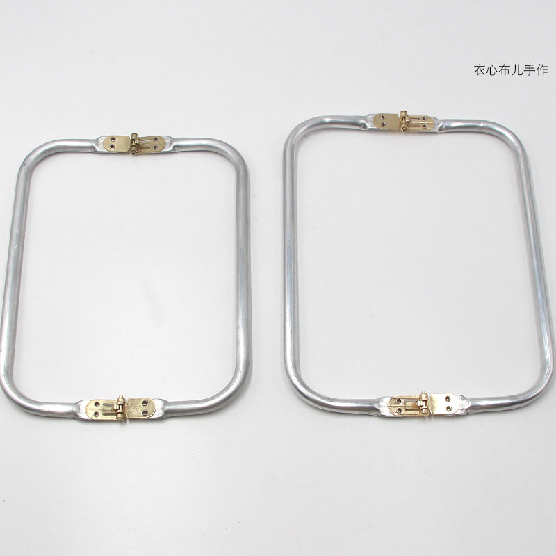 方形铝盒子口金 医生支架包 云朵包把手手工布艺编织包 衣心布儿
