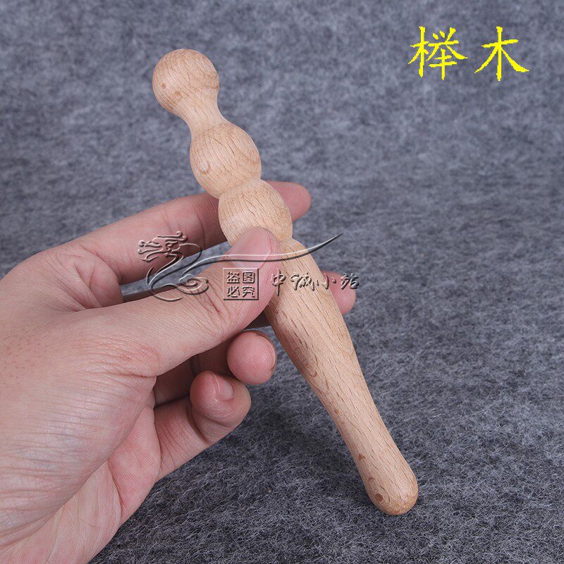 实木点穴棒拨筋棒全身通用经络按摩笔足底按摩器穴位棒足疗檀木棒