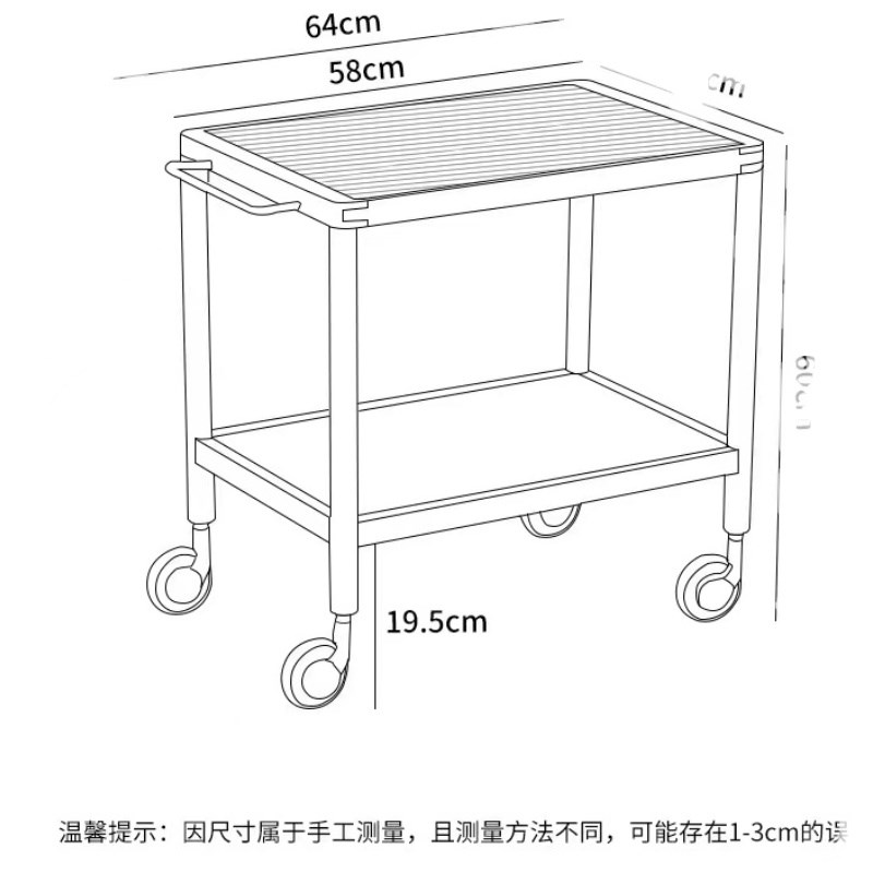 北欧实木沙发边几小户型客厅樱桃木玻璃茶几日式可移动小推车带轮