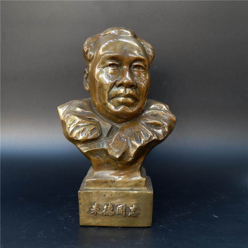 纯铜朱德邓小平孙中山刘少奇周恩来伟人雕塑开国元勋铜像家居饰品