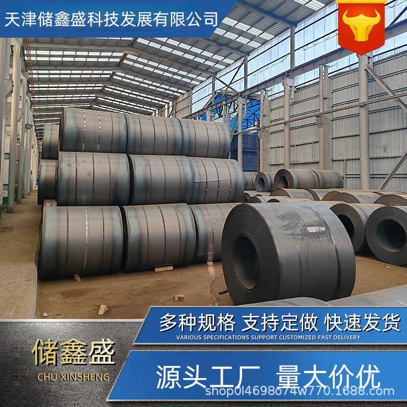 天津现货普通热轧卷Q235B普碳钢板开平板热压定尺Q355b中厚钢卷