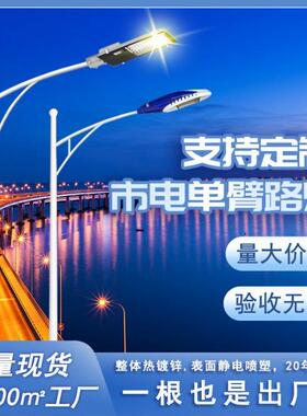 厂家路灯庭院灯6米7米8米道路灯新农村路灯改造路灯杆LED支持打样