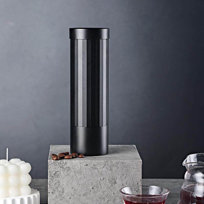 跨境电动磨豆机咖啡豆磨粉器研磨意式手冲咖啡粉全金属一体不锈钢