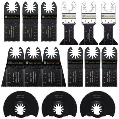 15pcs万用宝刀头多功能修整机锯片5种规格摆动锯片配件