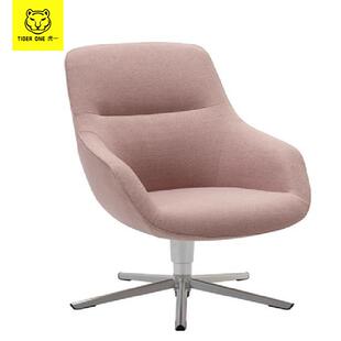 办公家具接待椅子洽谈椅办公椅棉麻布艺公共区域前台会客座椅