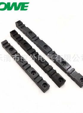 EL-458黑色母线夹 EL-458长三相四线母线框 国外配电柜用铜排支架