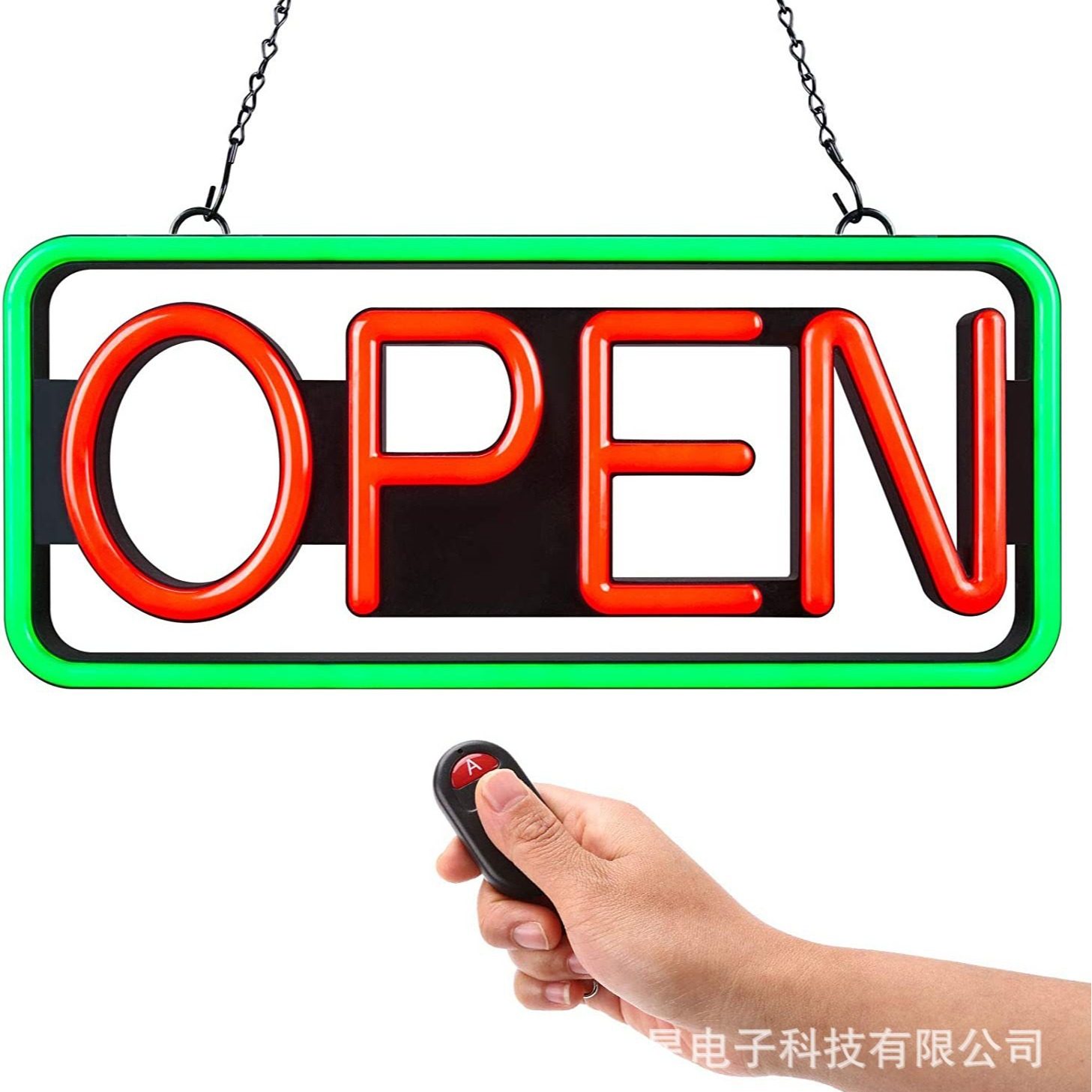 LED OPEN SIGN遥控款控制悬挂店铺招牌霓虹灯发光标识LED广告灯牌,办公设备/耗材/相关服务,其它,淘宝优惠券,粉丝福利购,淘宝优惠卷