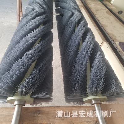 铜铝带打磨抛光毛刷辊双钢带缠绕毛刷辊 氧化铝 碳化硅磨料丝刷辊