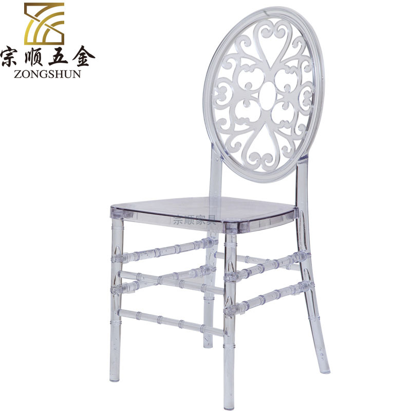 热销水晶拿破仑竹节椅 亚克力拆装婚庆婚礼椅子 户外活动便携椅子