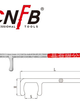 桥防/CNFB无磁 耐腐蚀 不锈钢防滑F扳手T88126