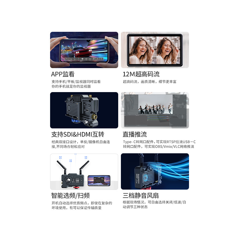 moma猛玛小玛400spro猛犸图传高清单反相机无线传输器APP监视器