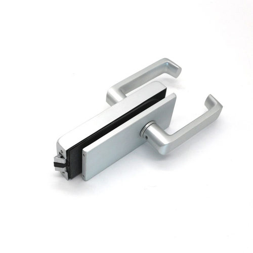 铝合金壳锌合金锁体玻璃隔断执手锁 办公室无框玻璃门高档把手锁