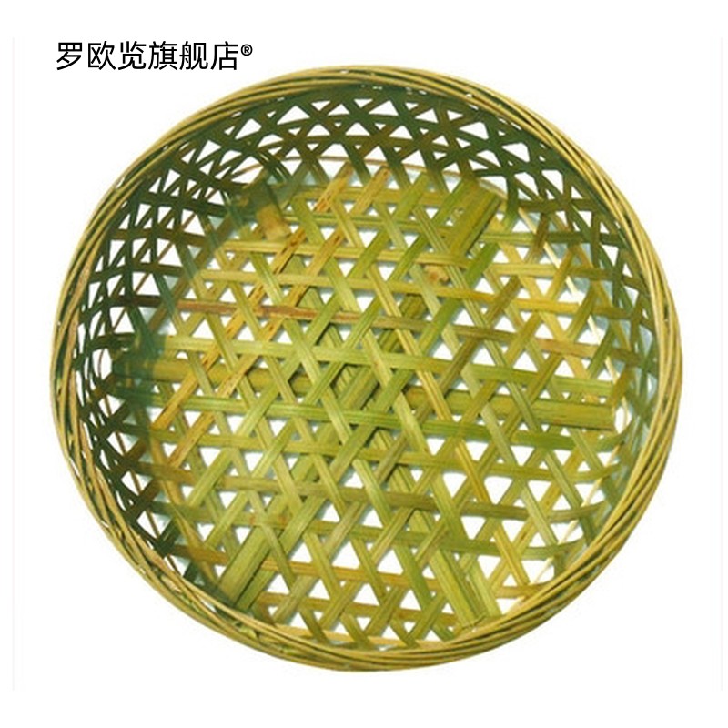 竹筛子家用晾晒竹制蒸篮竹编收纳水果筐竹编馒头篮沥水洗菜竹篓。