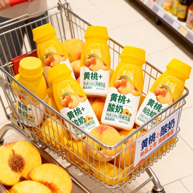 220ml*20瓶黄桃酸奶营养早餐风味整箱解腻饮料饮品新日期推荐好货