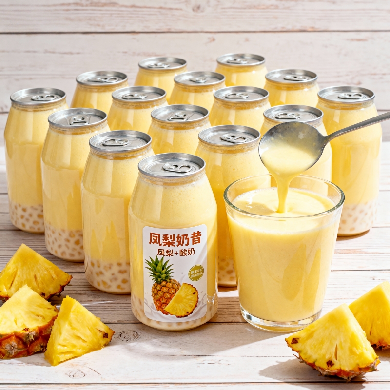 【囤货啦】凤梨奶昔20瓶风味饮料果香浓郁代餐家庭商用批发